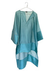 Sheer Up & Down Wide Tunic with Silk Border