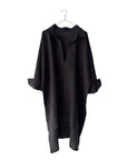 Linen Up & Down Long Pullover Shirt