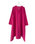 Cotton Semi-Sheer Long A-line Open Kurta
