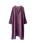 Cotton Semi-Sheer Long A-line Open Kurta