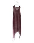 Sheer Tie-up Long A-Line Shell