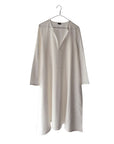 Cotton Semi-Sheer Long A-line Open Kurta