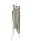 Sheer Tie-up Long A-Line Shell