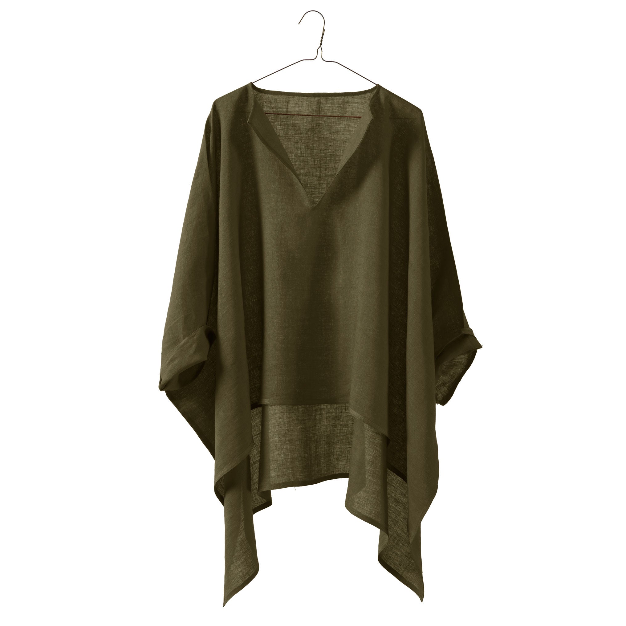 Linen Up &amp; Down Wide Tunic