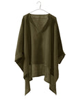 Linen Up & Down Wide Tunic