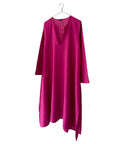 Cotton Semi-Sheer Long A-line Open Kurta