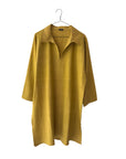 Cotton Open Collar Lean Tunic