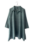 Cotton Open Collar Tunic