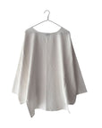 Cotton Cut-Away Panel Short Pullover Tunic